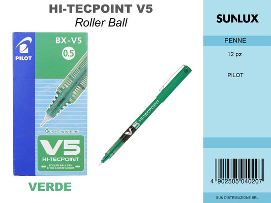 Pilot V5 Verde da 12