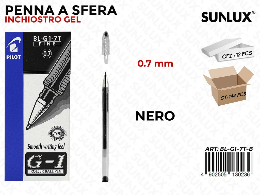 Pilot Penna Gel G-1 Nero 0.7MM