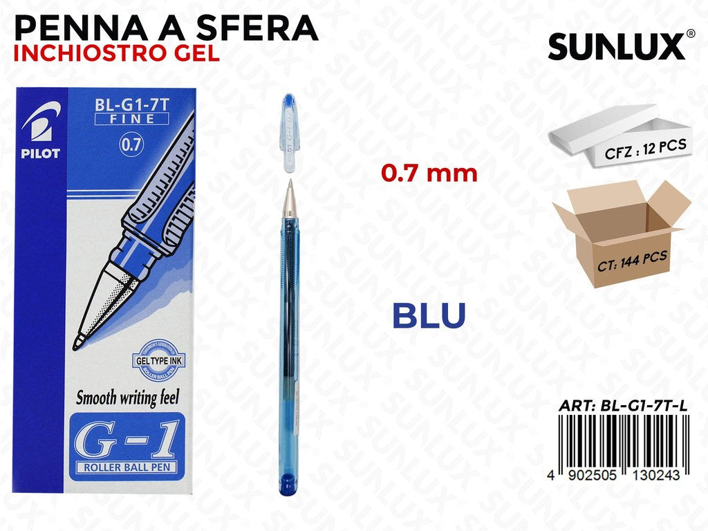Pilot Penna Gel G-1 Blu 0.7MM