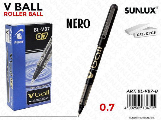 Pilot V Ball Roller Ball 0.7 Nero