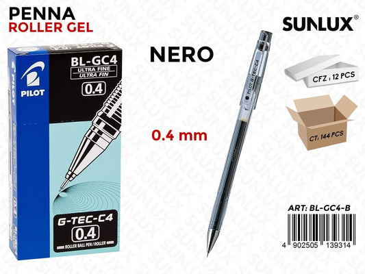Penne Pilot G-tec-ca 0.4 Nero 0.4MM