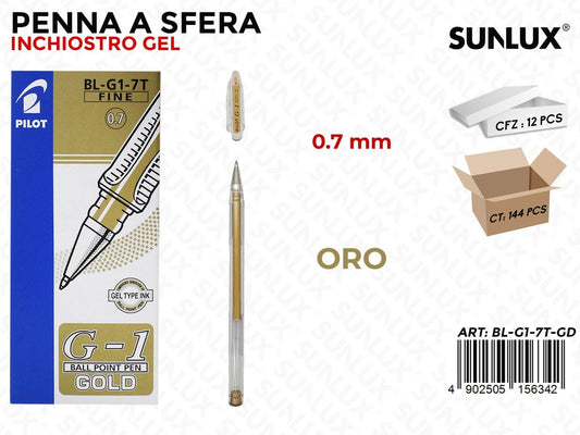 Pilot Penna Gel G-1 Oro 0.7MM