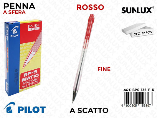 Pilot Sfera Bp-s Matic F Rossa da 12
