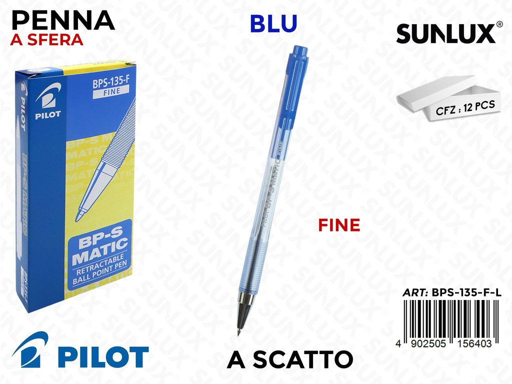 Pilot Sfera Bp-s Matic F Blu da 12