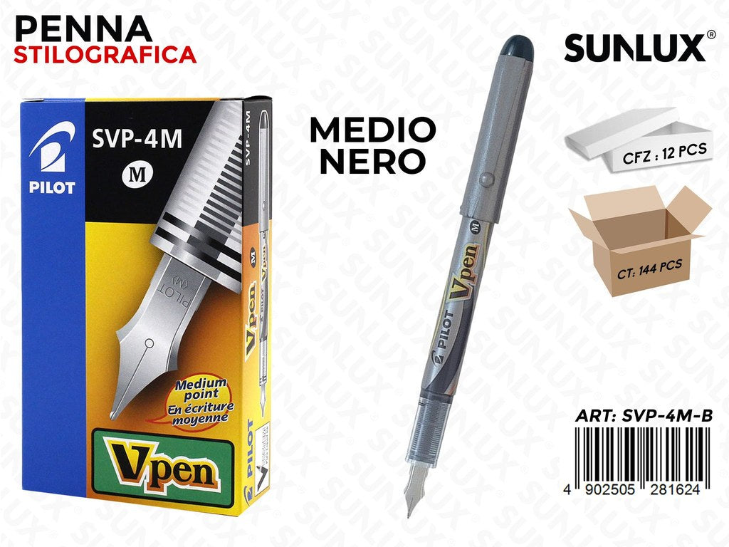 Penna Stilografica Vpen Medium Nero
