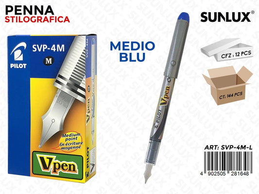 Penna Stilografica Vpen Medium Blu