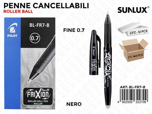 Pilot Frixion Ball Canc. Nero 0.7
