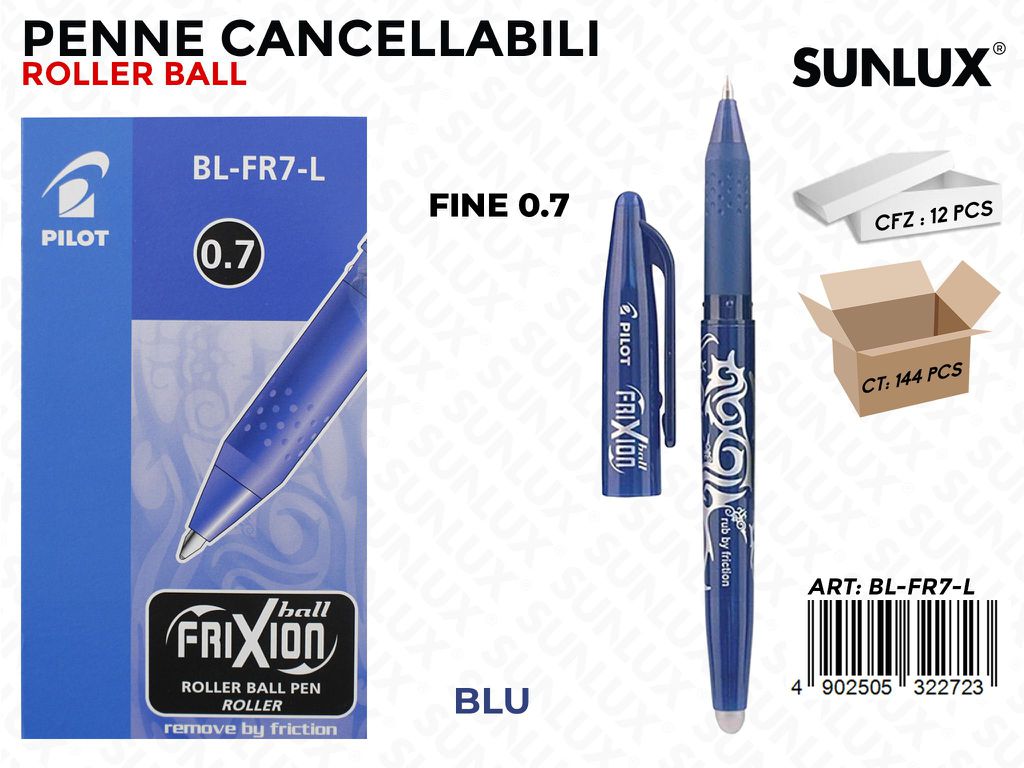 Pilot Frixion Ball Canc. Blu 0.7