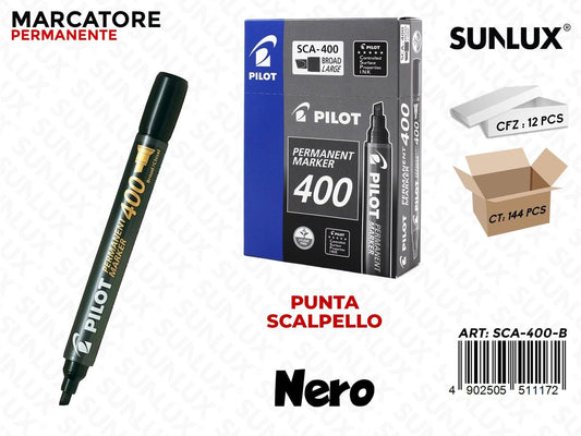 Pilot Permanent P. Scalpello Nero