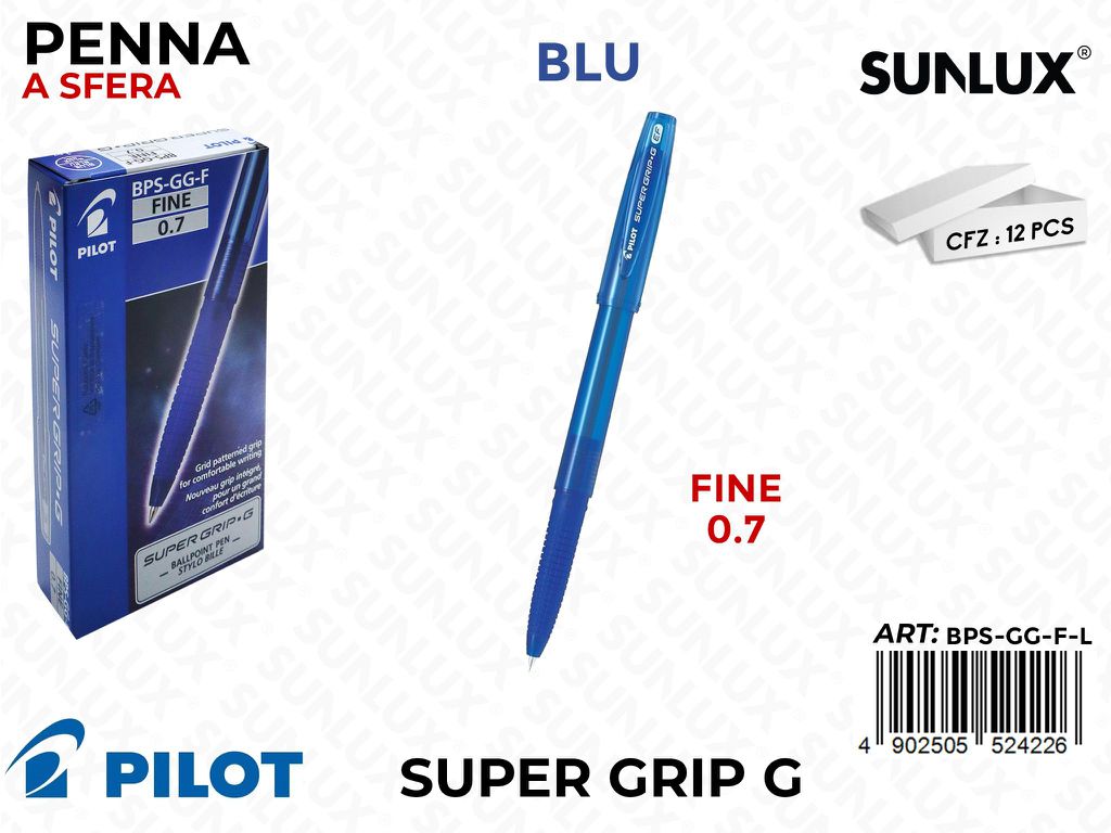 Penna a Sfera Super Grip G 0.7 Mm Blu