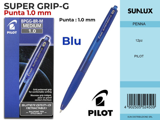 Super Grip -g a Scatto 1.0 Mm Blu