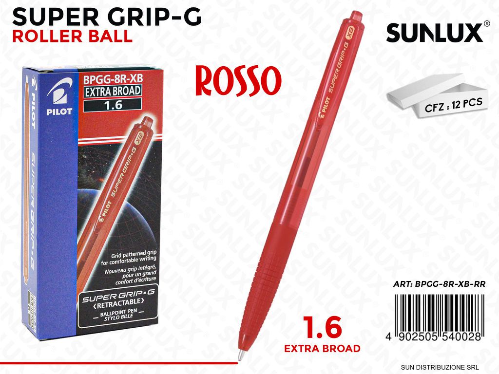 Super Grip -g Xb a Scatto 1.6 Mm Rosso