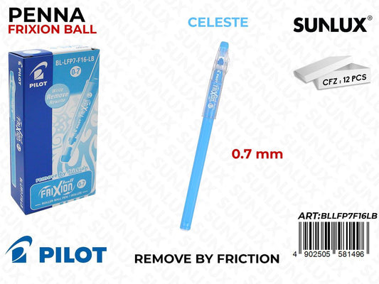 Penna Frixion Ball Sticks Azzurro 0.7MM
