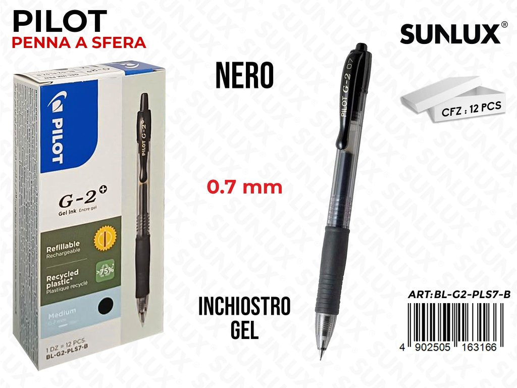 Pilot Penna a Sfera Plus G-2 0.7 Nero