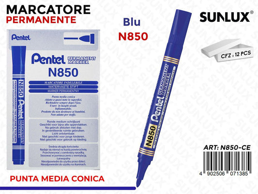 Pentel Marcatore Perm. Blu N850