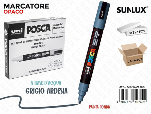 Uni Posca PC-5M M Grigio Ardesia