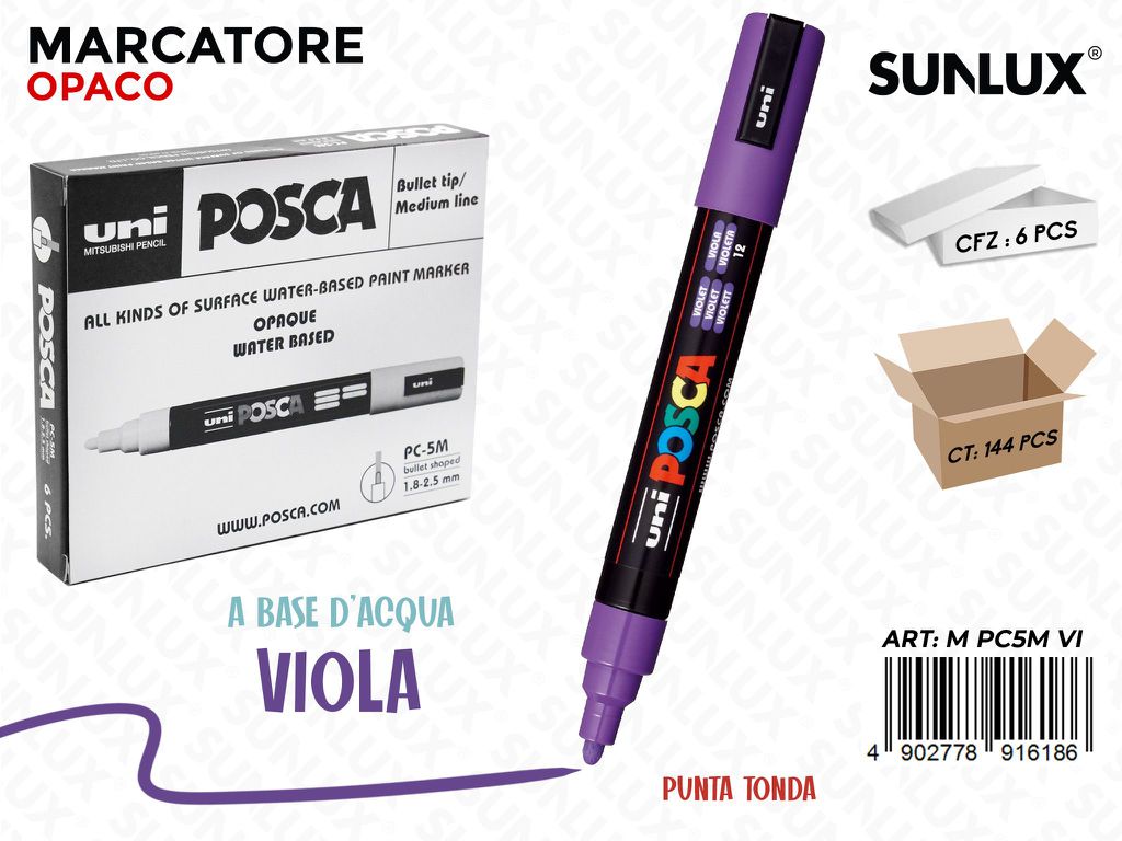 Uni Posca PC-5M M Viola da 6