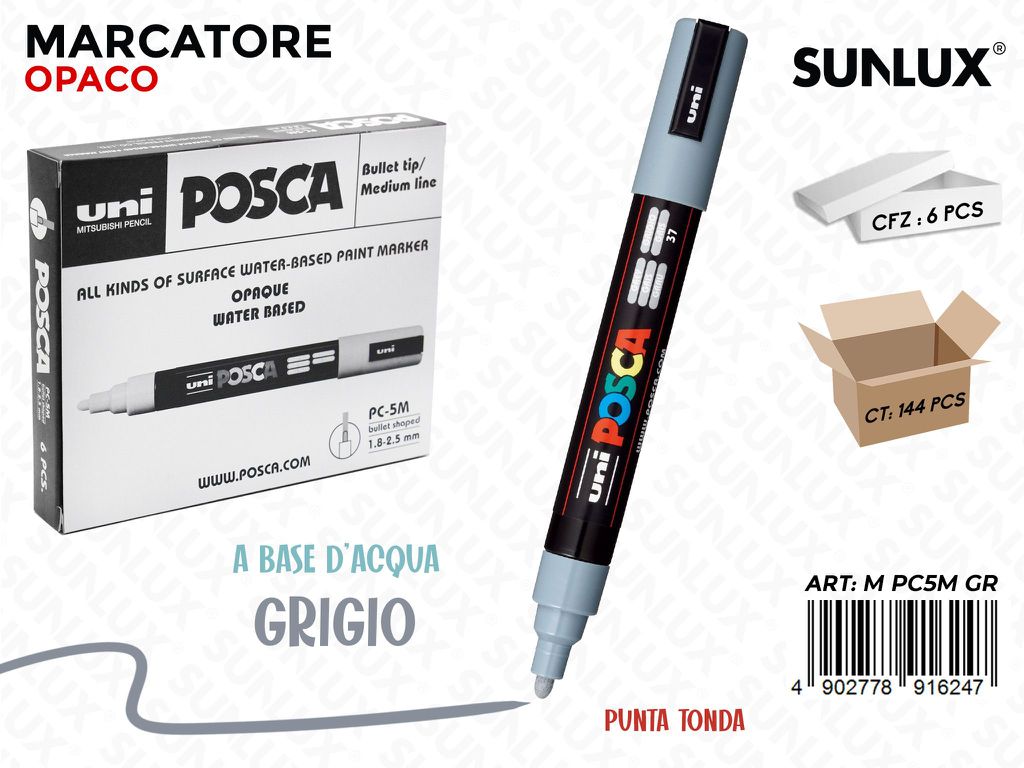 Uni Posca PC-5M M Grigio
