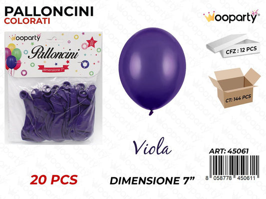 Palloncino Viola 7 20PCS