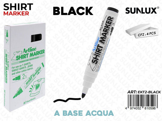 Pen. Shirt Marker per Tessuto Nero /Pz da A4