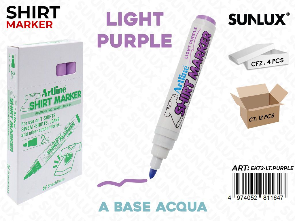 Pen. Shirt Marker per Tessuto Viola Chiaro