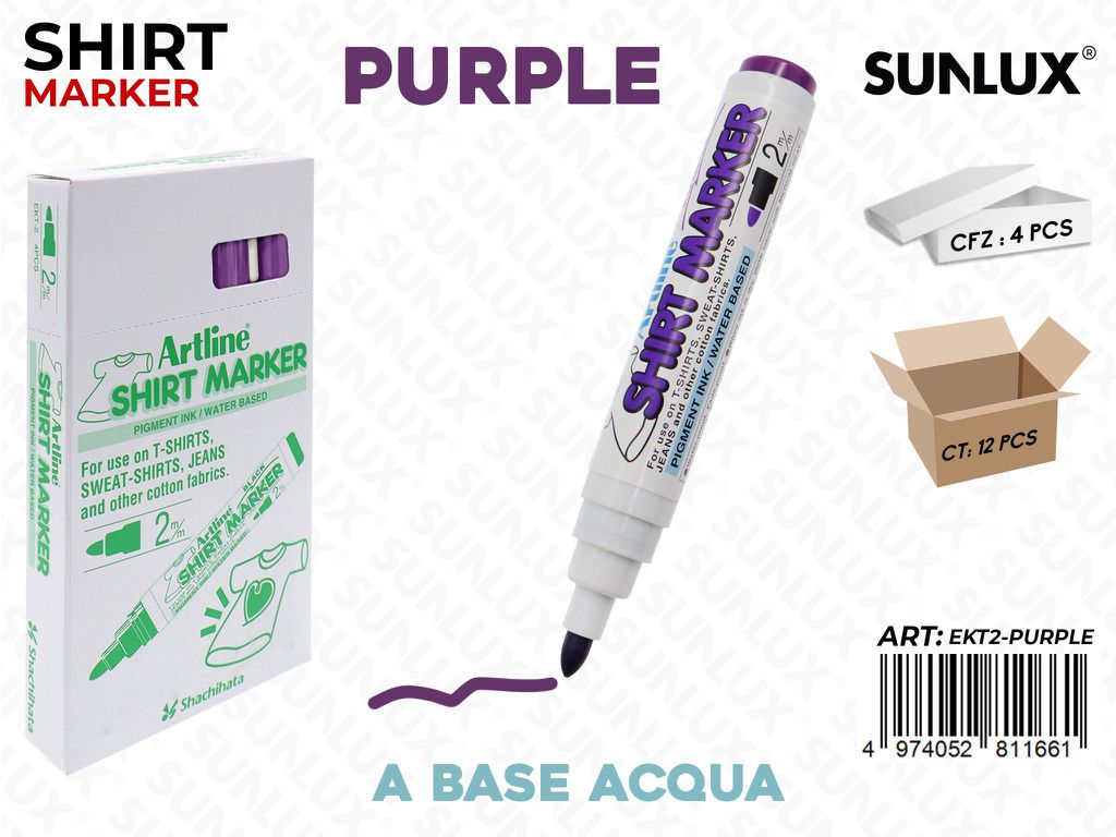 Pen. Shirt Marker per Tessuto Viola