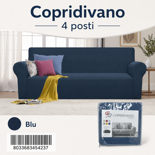 Copridivano Elasticizzato Elisa 4 Posti 210G