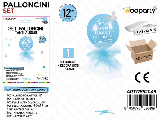 Wooparty Set Pallon. c/ Stand Auguri Cel.