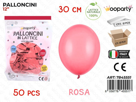 Palloncino Rosa 30CM 50PCS
