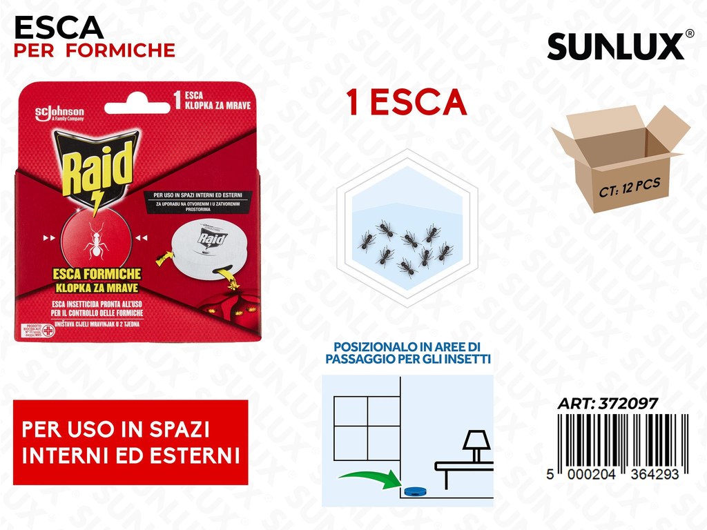 Raid Esca Insetticida Esca per Formiche