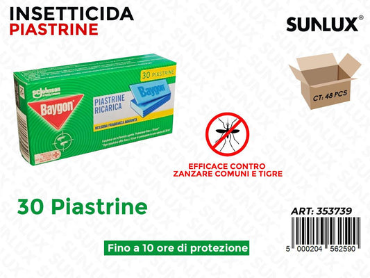 Insetticida Piastrine per Zanzare 30PCS
