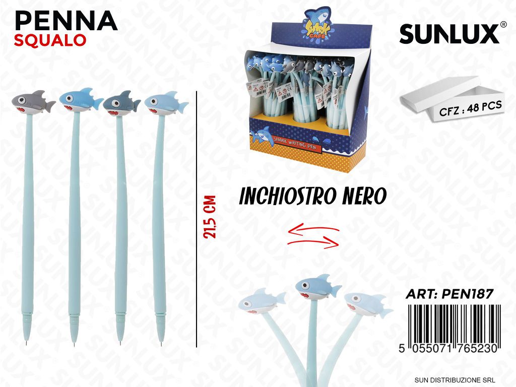 ESP. PENNA NERA SQUALO FLESS. 21.5CM /PZ DA 48**