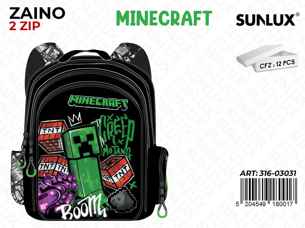 ZAINO MINECRAFT 2ZIP