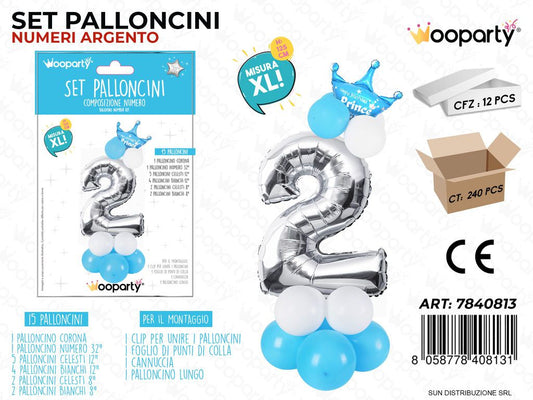 Set 15 Palloncini Prince CEL*ARG. Xl N.2