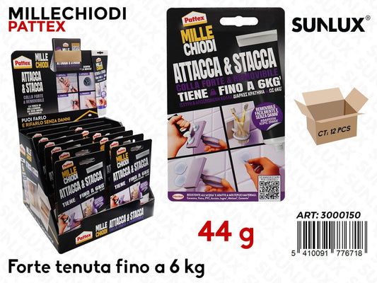 Pattex Esp. Millechiodi Attacca e Stacca 44GR