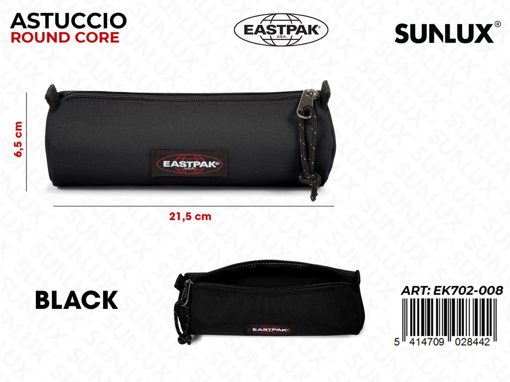 ASTUCCIO  EASTPAK ROUND CORE BLACK 21.5*6.5CM