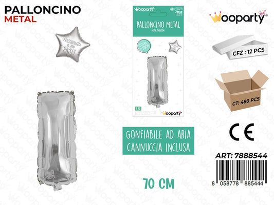 Palloncino Metal Arg. Let. i 70CM