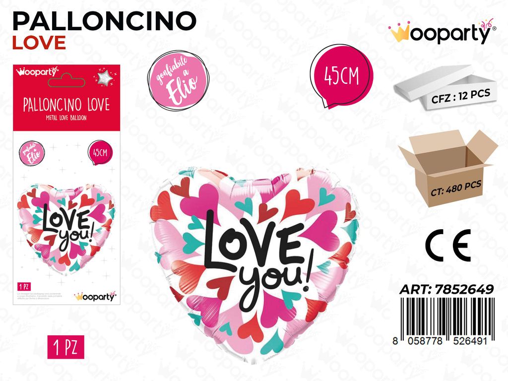 Palloncino i Love You 45CM