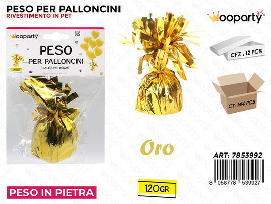 Peso per Palloncini Oro 120GR /Pz Dsa 12