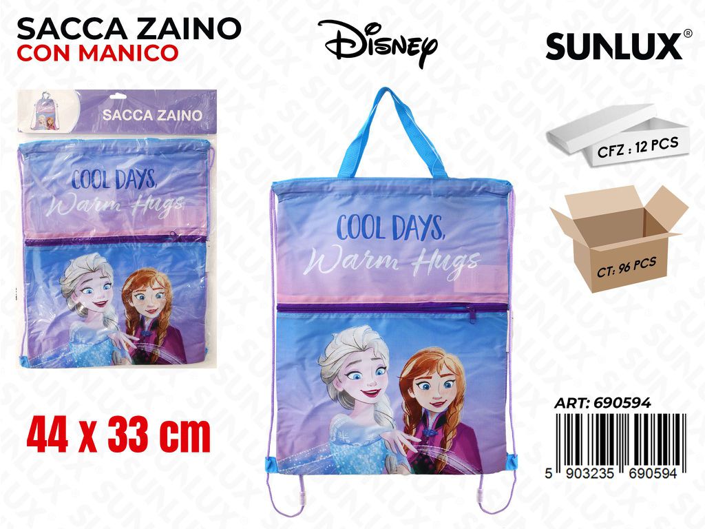 SACCA ZAINO FROZEN C/TASCA 44*33CM