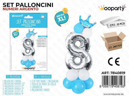 Set 15 Palloncini Prince CEL*ARG. Xl N.8