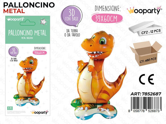 Wooparty Palloncino Metal 3D 39*60CM