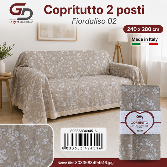 Copritutto 2P Stp 240 X 280 Cm Fiordaliso 02 Copritutto