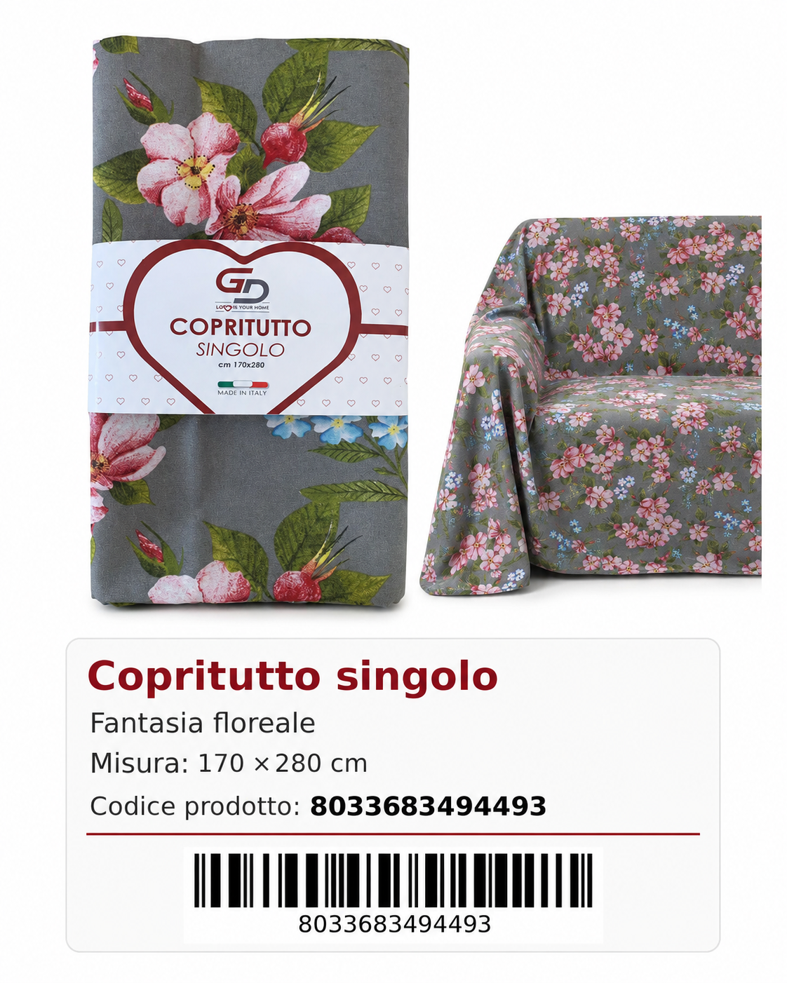 Copritutto 1P Stp 170 X 280 Cm Magnolia 03 Copritutto