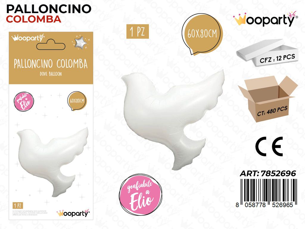 Palloncino Colomba 60*80CM