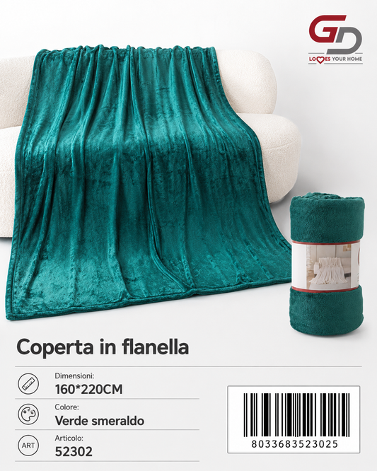 Plaid Coperta Singola 160*220Cm
