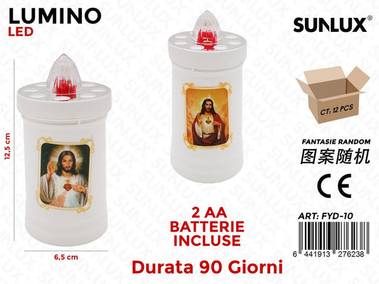 Lumino Elettrico a Led Bianco 6.5*12.5CM