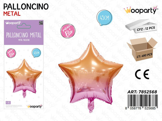 Wooparty Palloncino Metal Stella 45CM