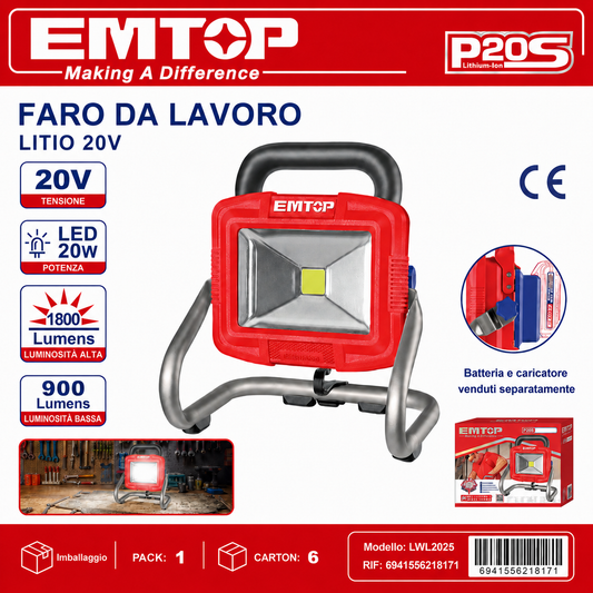 Lampada Portatile Senza Fili 20v