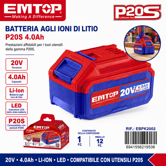 Batteria agli ioni di Litio 4.0ah